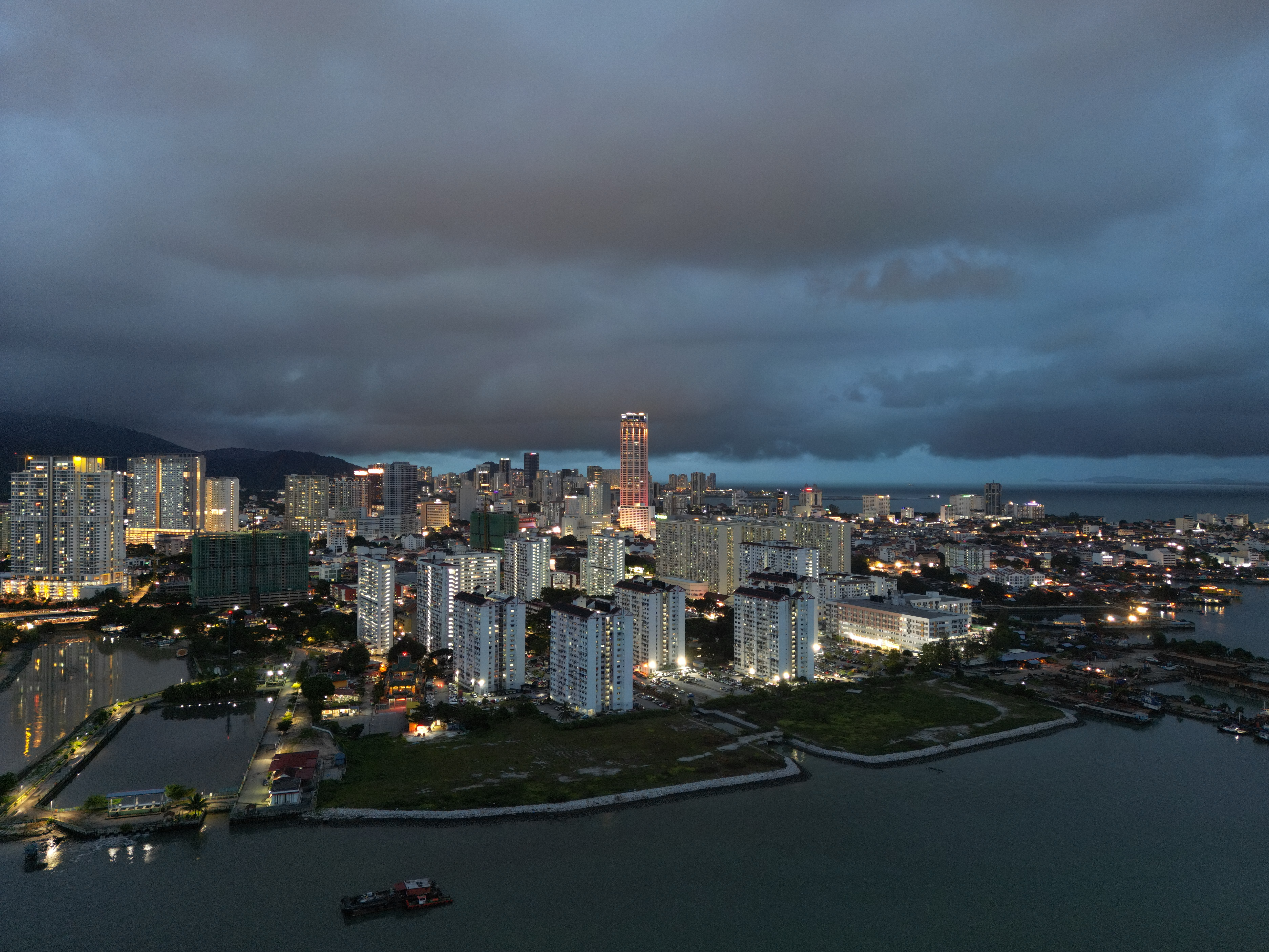 George Town Penang skyline at night